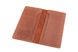 Купюрница-портмоне кожаная унисекс, кожа Crazy Horse LQ 506160 рыжий 506160 фото 3