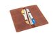 Купюрница-портмоне кожаная унисекс, кожа Crazy Horse LQ 506160 рыжий 506160 фото 4