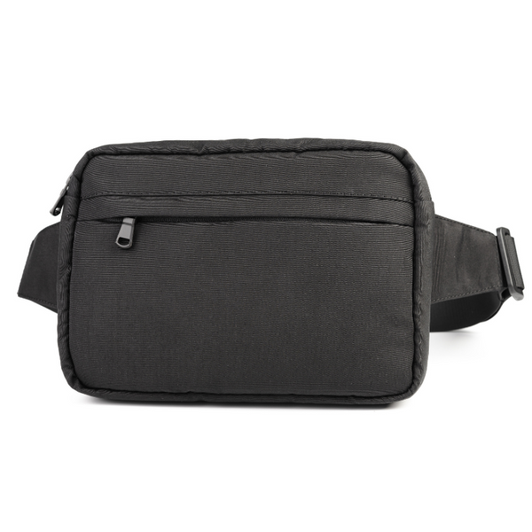Чоловіча текстильна сумка на пояс, сумка слінг матеріал Оксфорд 600 Німеччина, чорного кольору 805710 фото