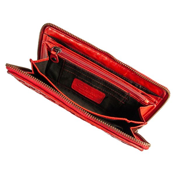 Винтажный кошелек женский Ashwood D81 Red  D81 RED фото