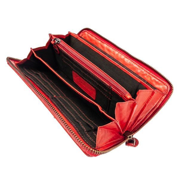 Винтажный кошелек женский Ashwood D81 Red  D81 RED фото