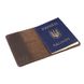 Обкладинка для паспорта натуральна шкіра Crazy horse LQ 101120 (Коричневий) 101120 (Матова шкіра) фото 5