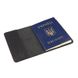 Обкладинка для паспорта натуральна шкіра Crazy horse LQ 101110 (Чорний) 101110 (Матова шкіра) фото 5