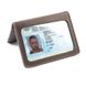Обкладинка з натуральної шкіри на автодокументи, права, id паспорт з відділами для карток, LQ 701120 (Коричневий) 701120 (Матова шкіра) фото 2