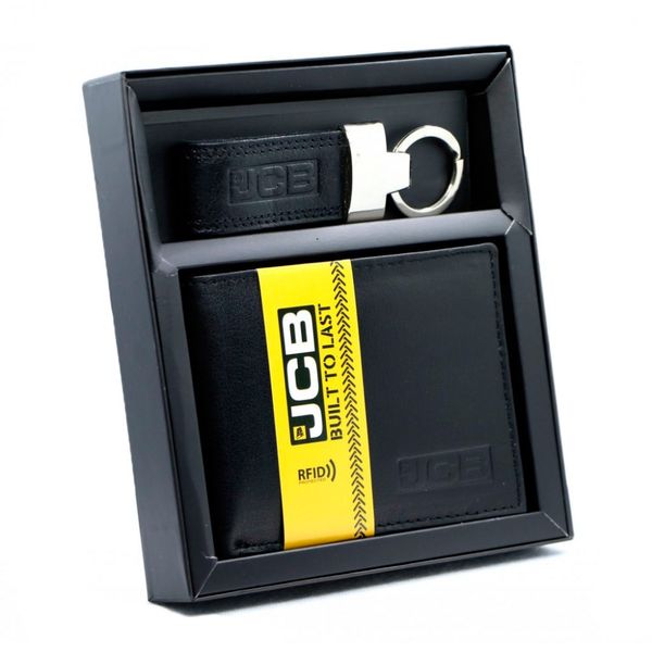 Набір гаманець чоловічий та брелок JCB GS01 Black (Чорний) JCBGS01 BLK фото