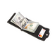 Затиск із відділами для кредитних карт на кнопці, матова шкіра Crazy Horse LQ 602110 (Чорний) 602110 фото 4