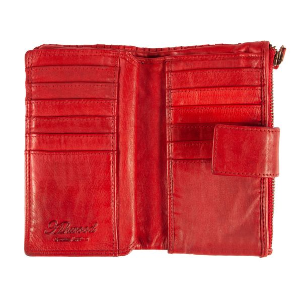 Вінтажний жіночий гаманець Ashwood D83 RED (Червоний) D83 RED фото