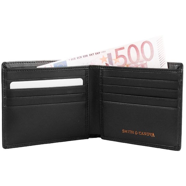 Гаманець та картхолдер набір Smith & Canova 28652 (Black) 28652 BLK фото